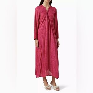Natalie Martin Fiore Magenta Pink Maxi Dress S